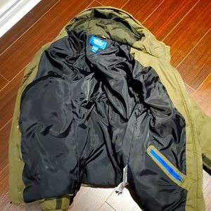 Adidas winter jacket army green